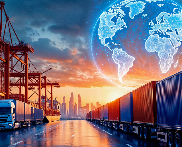 Logística global e transporte internacional